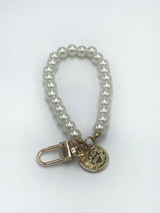 Cordón de Muñeca de Perlas para Celular