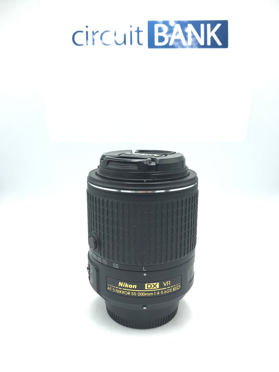Vhbw Tappo Copriobiettivo 52 Mm A Scatto Per Nikon AF-S 55-200 Mm - Protezione In Plastica Nera Con Presa Interna