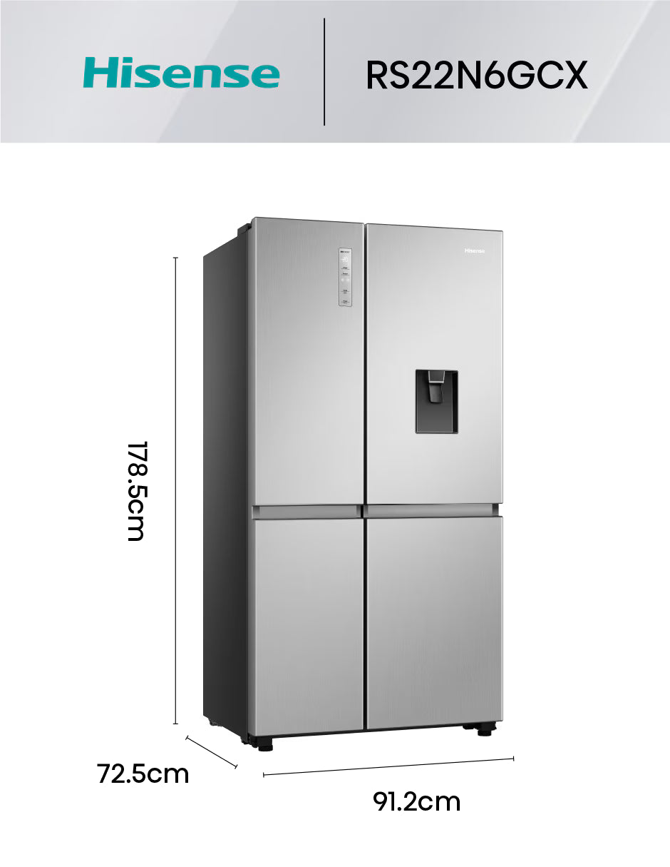 refrigerador congelador hisense rs22n6gcx