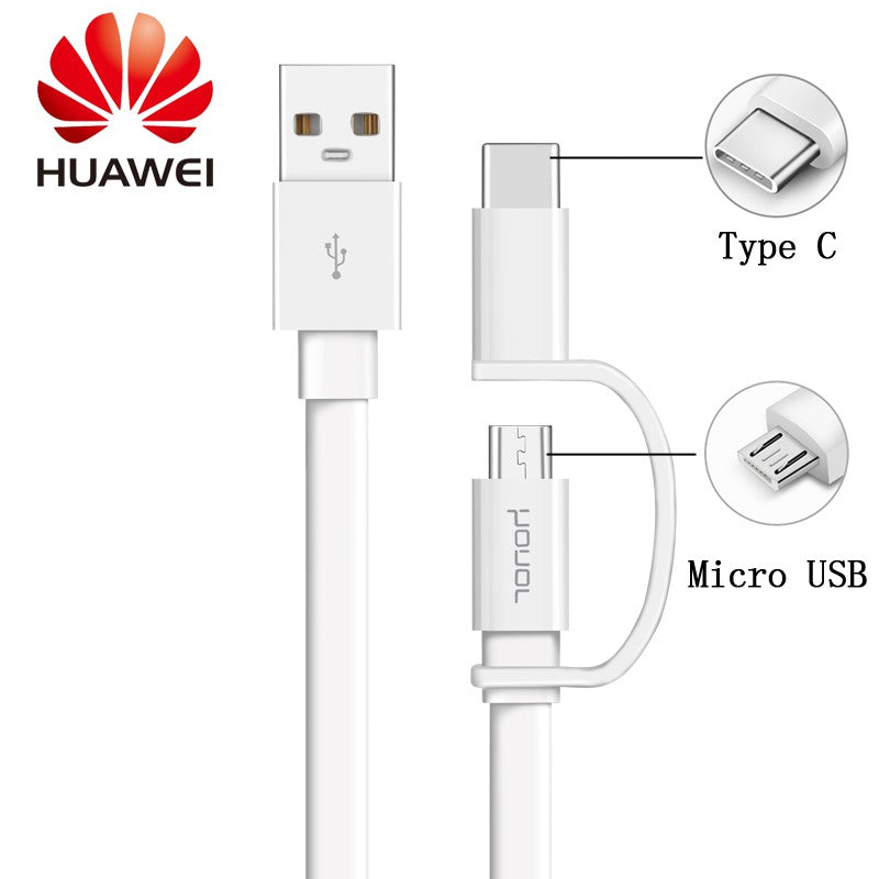 Cable Huawei 2 en 1 Micro USB & C (Producto ùnico)