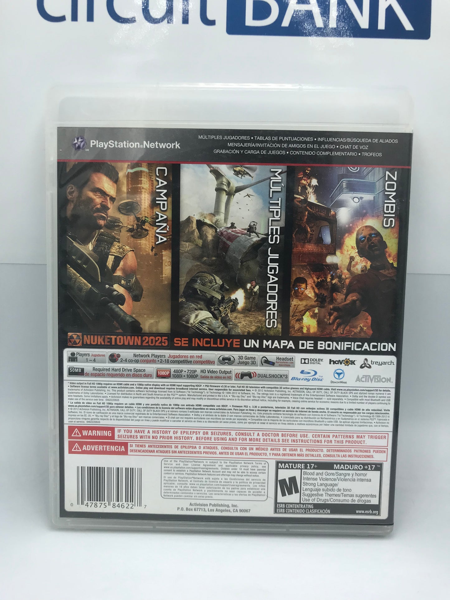 Juego Para PlayStation 3 Call of Duty Black OPS II (Producto Unico)