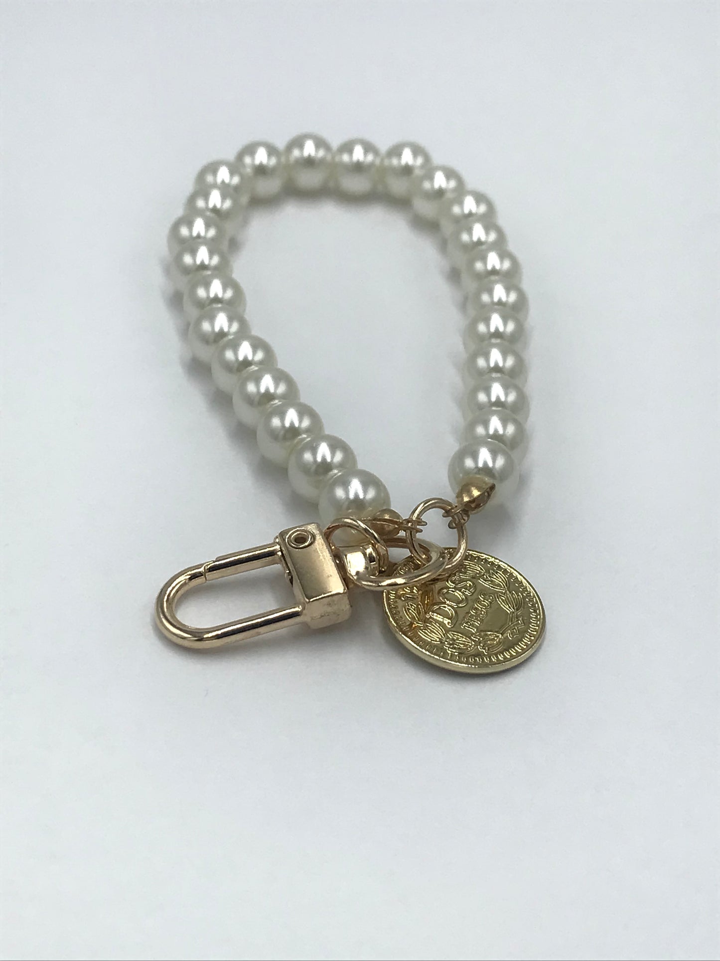 Cordón de Muñeca de Perlas para Celular