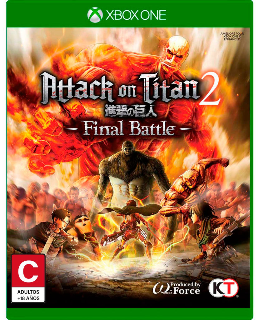 Videojuego Xbox One Attack on Titan 2 (Producto Unico)