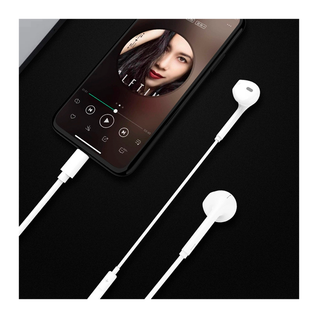 Auriculares con microfono para iPhone 7,8,X,XS,XR,11 Cable