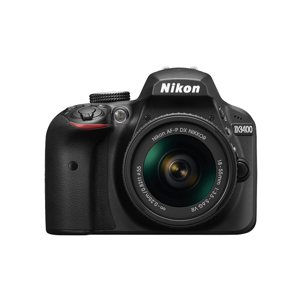 Cámara Nikon D3400 con lente AF-P DX NIKKOR 18-55mm VR Kit
