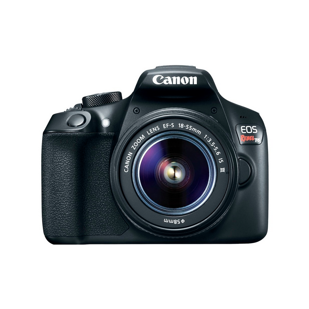 Camara Canon EOS Rebel T6 c/ lente 18-55mm III (Producto Único)
