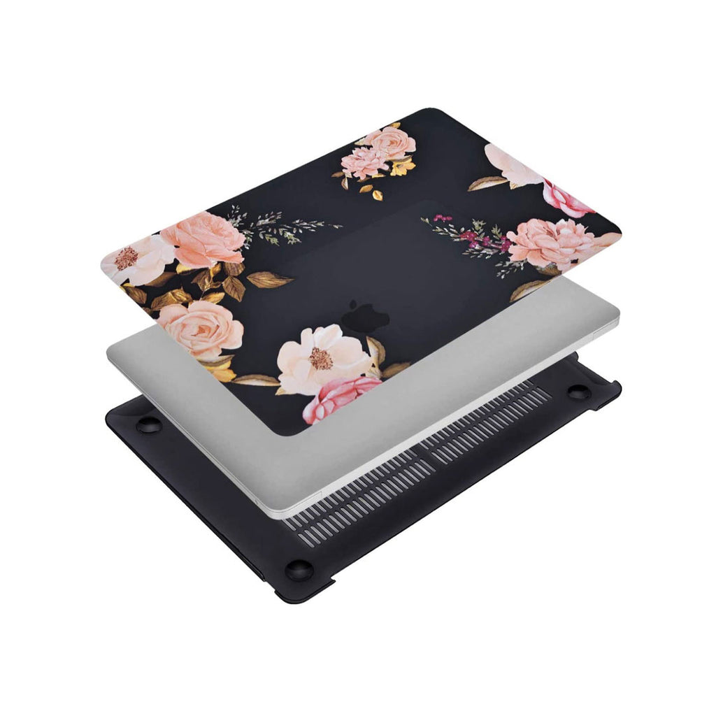 Case MacBook AIR 13" Negro Floral