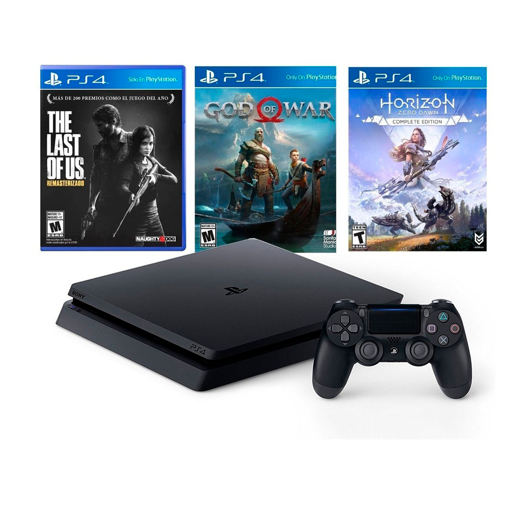 PlayStation 4 1TB (The Last of Us Remastered+God of War+Horizon Zero Dawn) Pack