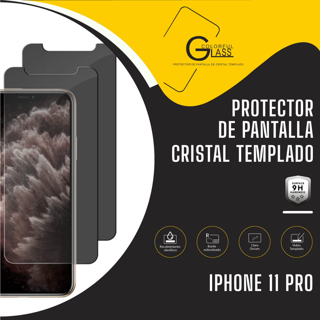 Protector de pantalla de cristal templado- iPhone