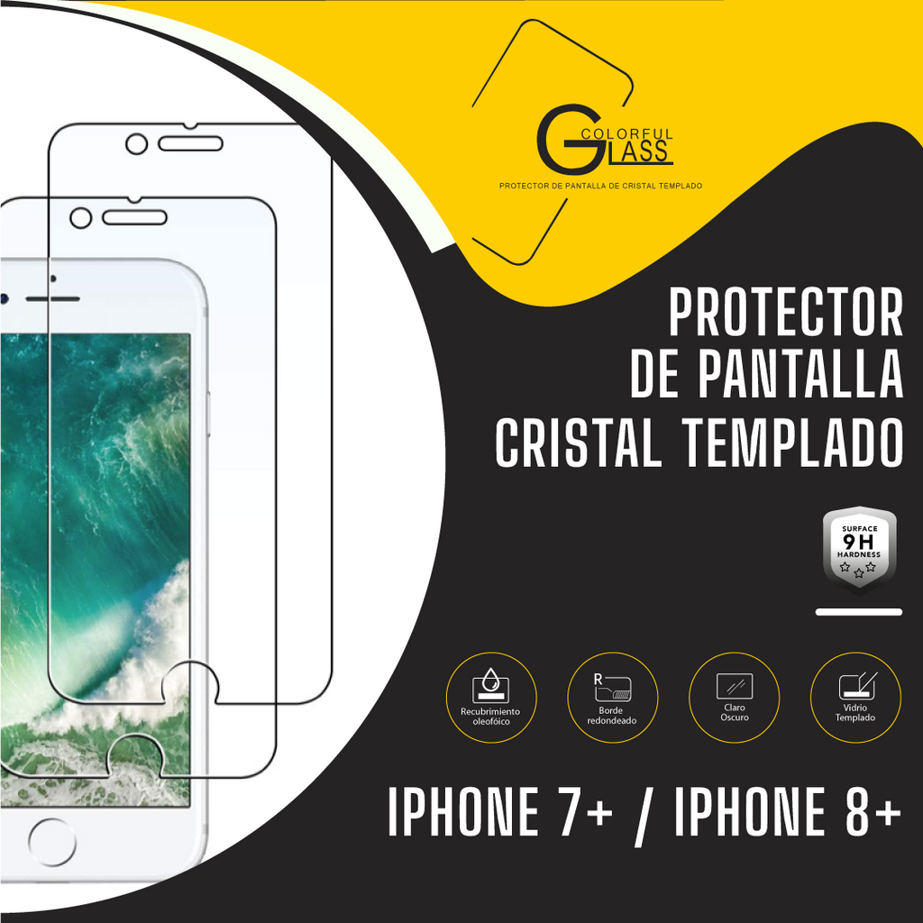 Protector de Pantalla iPhone 8 Olixar Cristal Templado Curvo - Blanco