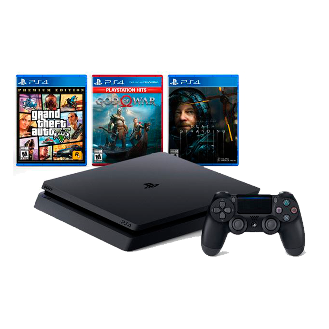 PlayStation 4 1TB (Grand Theft Auto V+God of War+Death Stranding) Pack