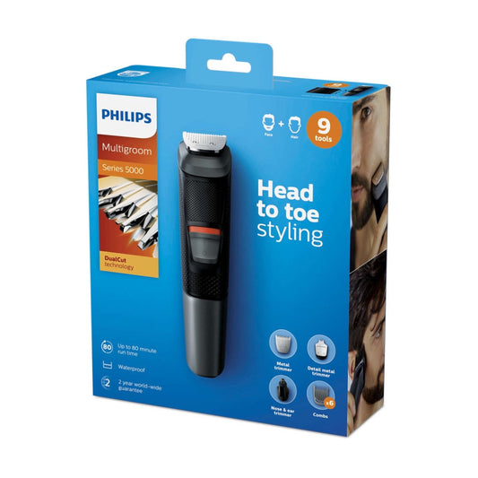 Recortador Todo En Uno Philips Nueve Accesorios Multigroom Series 5000